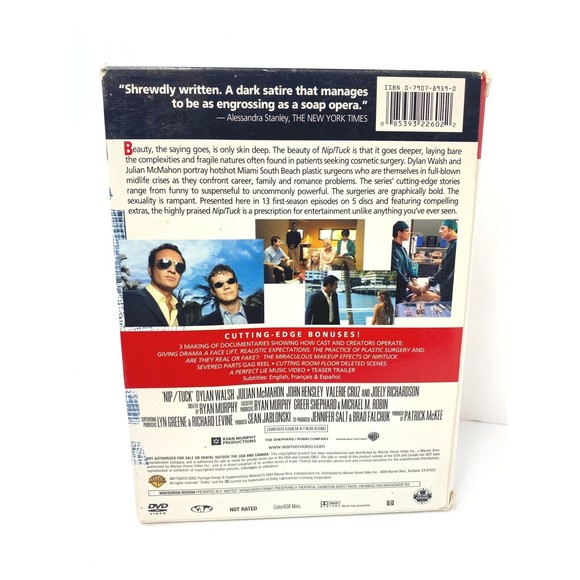 Nip/Tuck - First Season (DVD, 2003, 5-Disc Set) Missing 1 DVD - Picture 3 of 11